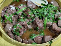 韭菜猪红-长坦新鲜猪什夜宵广场