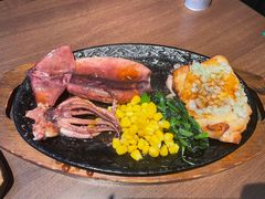 蒜香鸡排配法兰克福烤肠-萨莉亚意式餐厅(莲花国际广场店)