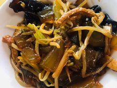 芹菜木耳粉皮炒肉-老济南药膳把子肉(周公祠街店)