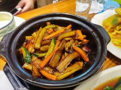 鱼香茄子煲-东北人家铁锅炖(鞍山路店)