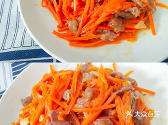 胡萝卜炒牛肉，牛肉香喷喷又嫩滑！