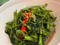 秘制虾酱炒空心菜-帕蓝·暹罗料理(大学路店)