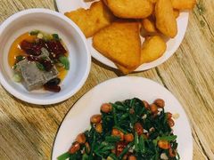 果仁菠菜-玫瑰红烤羊排(北新桥三条店)