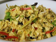 茭儿菜蚕豆炒鸡蛋-金陵一哥龙虾(水木秦淮店)