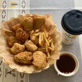 真的有脸那么大的炸鸡腿……