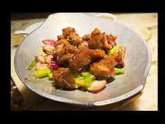 蒜香蜜汁排骨-绿茶餐厅(乐峰广场店)