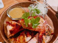 香草蜂蜜脆皮鸡，青木瓜色拉-Ginger(兴国路店)