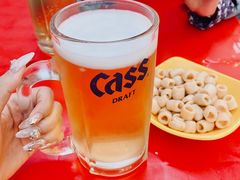 cass生扎啤-BHC炸鸡(明洞总店)