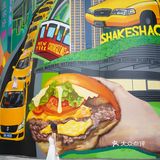 首家shakeshack涂鸦墙来重庆啦 