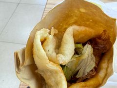 -小红车炸蛋葱油饼