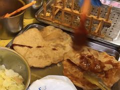 -小红车炸蛋葱油饼
