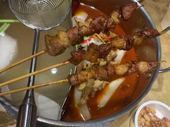 烤牛肉串-左庭右院鲜牛肉火锅(金山万达店)