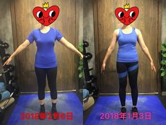 会员训练一个月对比图-能量健身私教工作室(1527店)