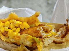 -小红车炸蛋葱油饼