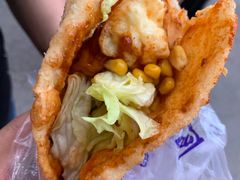 -小红车炸蛋葱油饼