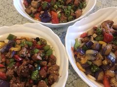 茄子肉丁小公鸡双拼拌面-文三里屯面馆(三里屯店)