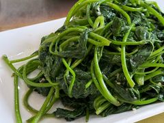 蒜炒番薯叶-台山美食一绝阿四台山黄鳝饭(阿四创作店)