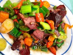 蒜苗辣椒腊肉-刘氏三和面馆