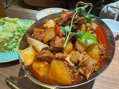 大盘鸡自带皮带面-贯贯吉·清真餐厅(浙江中路店)