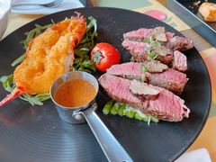 黑松露菲力牛排及香煎泰虾-安妮意大利餐厅(国贸店)