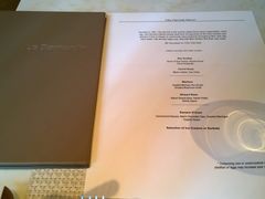 菜单-Le Bernardin