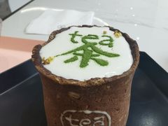 饼干杯奶盖茶-茶是一枝花泡茶店