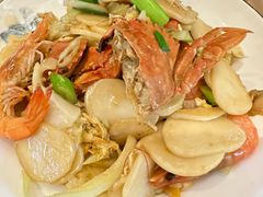 海鲜炒年糕-金海湾海鲜排档(朱家尖店)