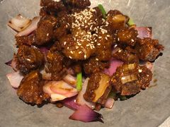 蒜香蜜汁排骨-绿茶餐厅(蓝色港湾店)