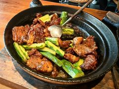 爆啫雪花牛肉粒-旺爷砂锅·茶作(国贸店)