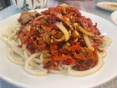 辣皮子韭菜肉拌面-汗腾格里·风味餐厅(新疆驻京办店)