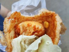 -小红车炸蛋葱油饼
