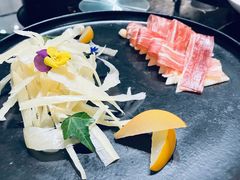 三年金钱火腿配大理手撕乳扇-泓0871臻选云南菜·味庄