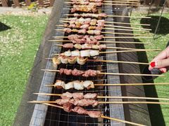自助取餐区-尚庄度假村·庭台树下·户外烧烤·团建CS·轰趴营地(上庄水库店)