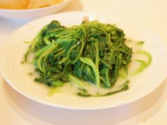 浓鸡汤浸春菜苗-利苑酒家(合景国际金融广场店)