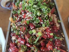 麻辣脑花-石磨豆花家常菜·牦牛排土火锅