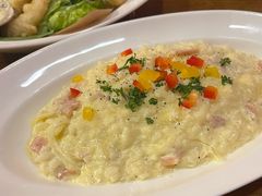 培根蛋黄奶油烩饭-BISTROFIORE美伊娜(伊犁南路店)