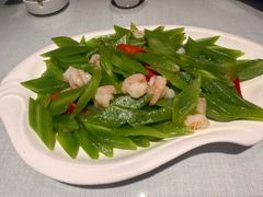 青笋炒虾仁-小时候文化主题餐厅(田家店)
