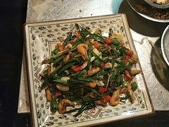 韭菜炒邛海虾-宋记冕宁土菜馆(海门渔村二店)