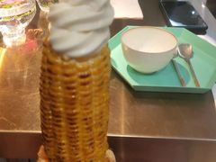 烤玉米冰tea凌-茶是一枝花泡茶店