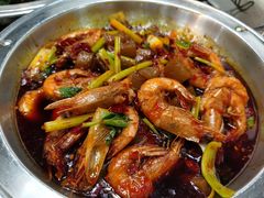 鱼香小龙虾-休记光头香辣蟹干锅店(衣冠庙店)