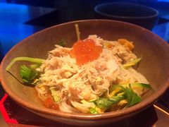 毛蟹稻亭乌冬配时令春蔬-地球美食剧场