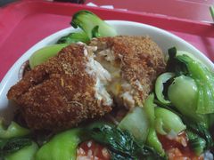爆汁鸡排饭-北京大学-学五食堂