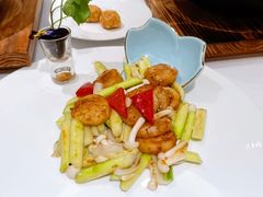 白玉露笋炒元贝-火璽·園