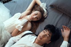 俏皮可爱-巴黎婚纱摄影工作室