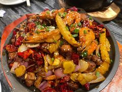 干锅排骨虾-情妹耙泥鳅·江湖川菜(科华店)