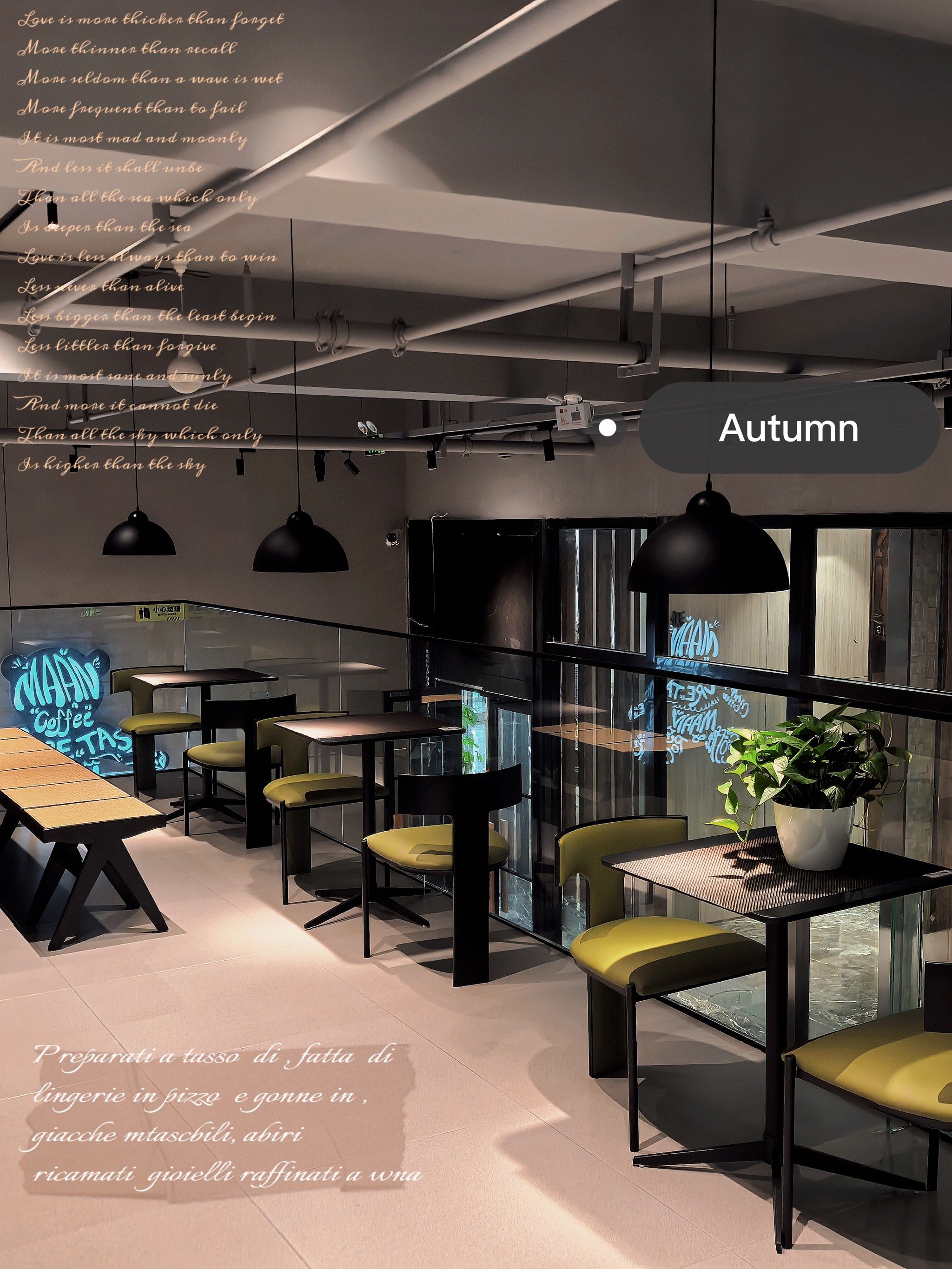 漫咖啡(招商新时代店)」
群力开分舵了
因为在办公大楼里
装修