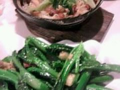 煲仔饭&nbsp;炒芥兰-新大咀港式茶餐厅(宝山万达店)
