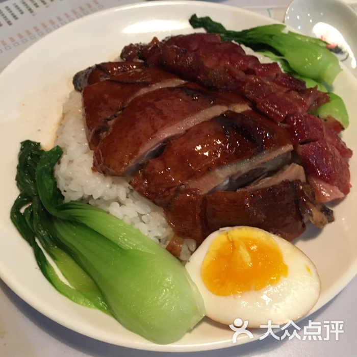 燒鵝拼叉燒飯