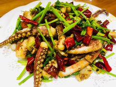 干煸鱿鱼爪-晚归月亮湾私家菜(临邑路店)