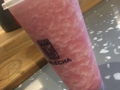 奶酪粉桃-LELECHA乐乐茶(上海五角场万达广场店)